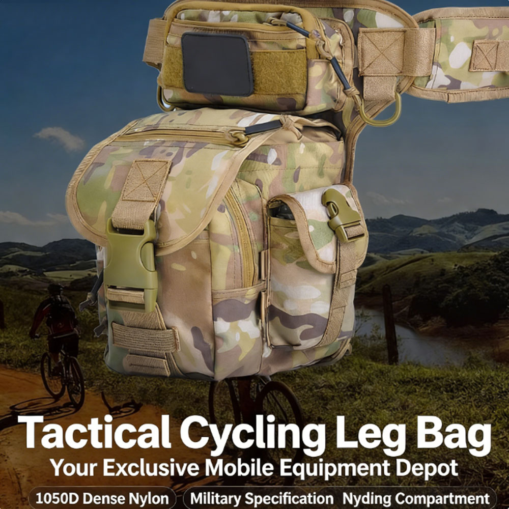 Cycling Gear Pouch - Bolsa tática para perna, bolsa de