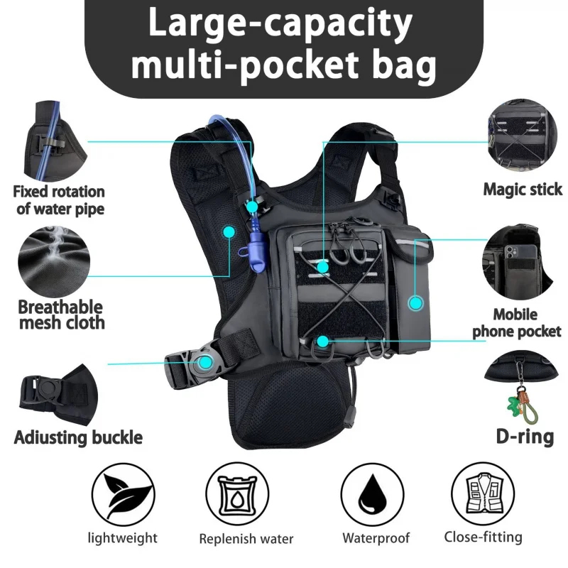 Cycling Gear Vest - ​ Colete Tático de Alta Qualidade