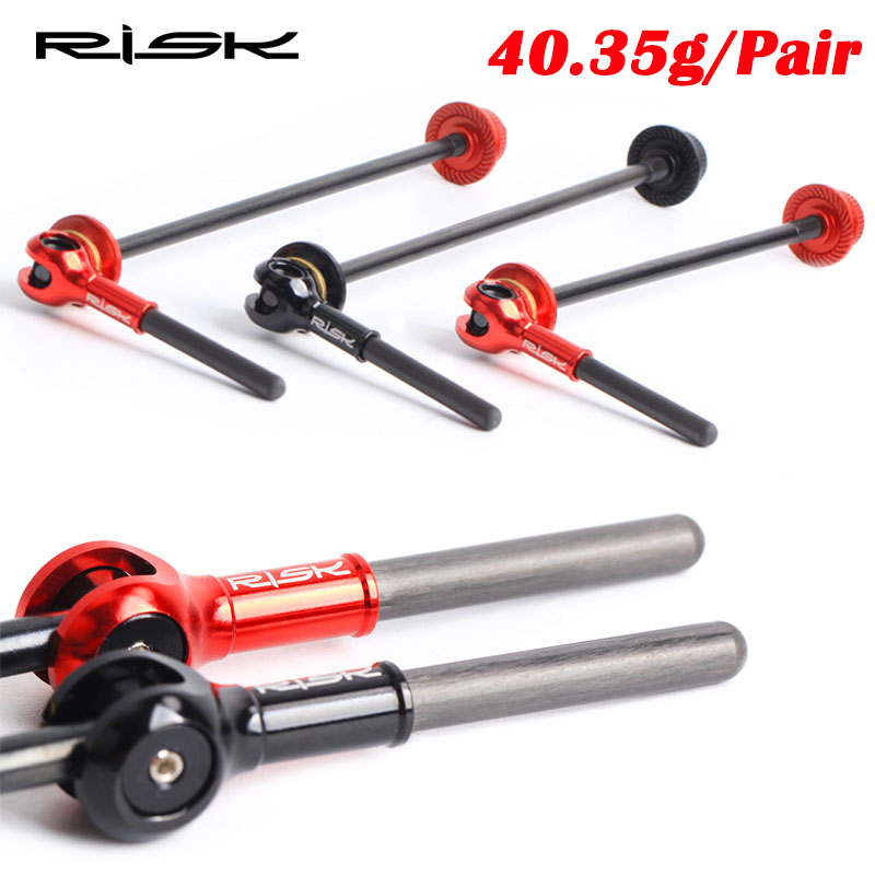 Quick Release Skewer - RISK Ultraleve Titânio 40.35g/Par QR Eixo