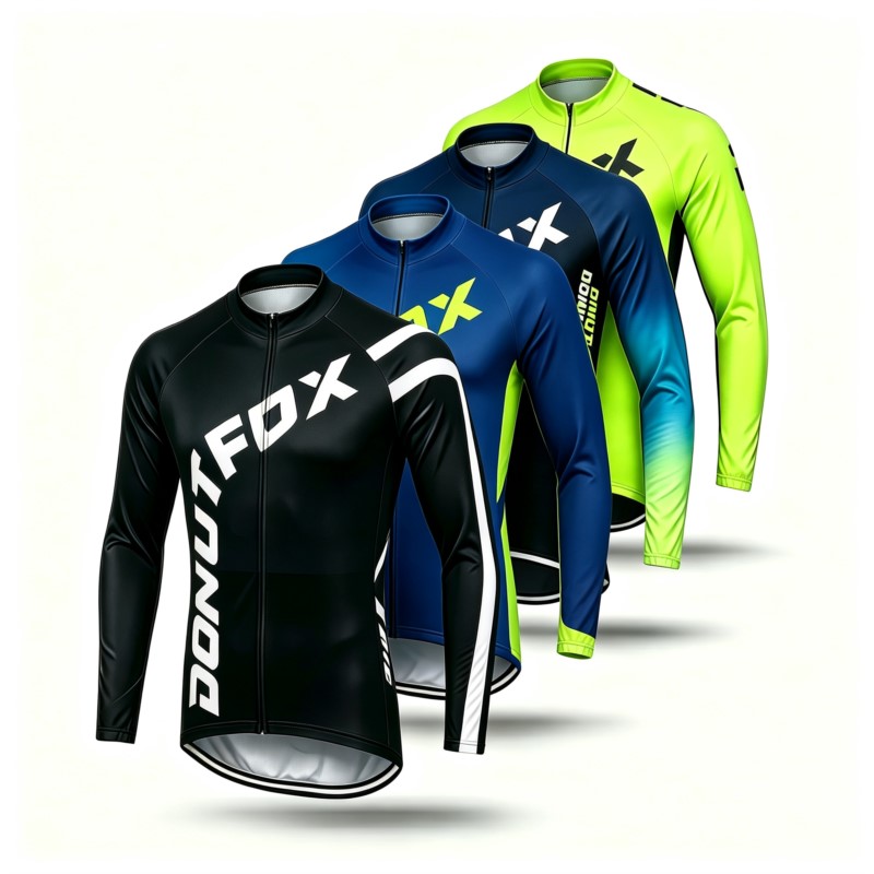 Junior Cycling Gear - Camisa masculina de manga comprida para