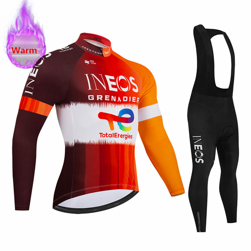 Junior Cycling Gear - Conjunto de Jersey Térmico de Manga