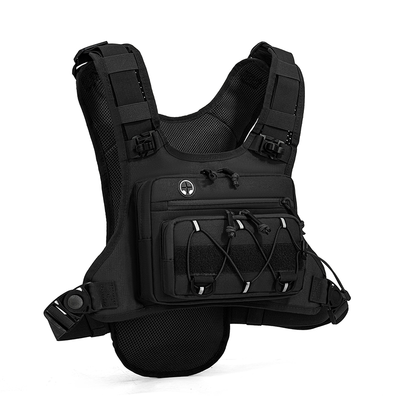 Cycling Gear Vest - Colete Tático de Peito com Mochila