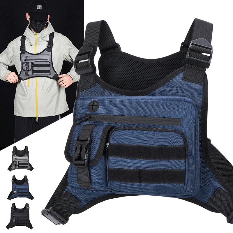 Bolsa Tática de Peito Masculin - Cycling Gear Vest avaliação e preço