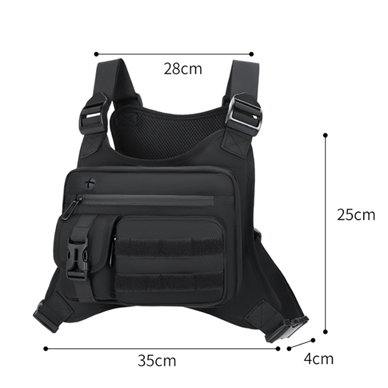 Bolsa Tática de Peito Masculin - Cycling Gear Vest avaliação e preço