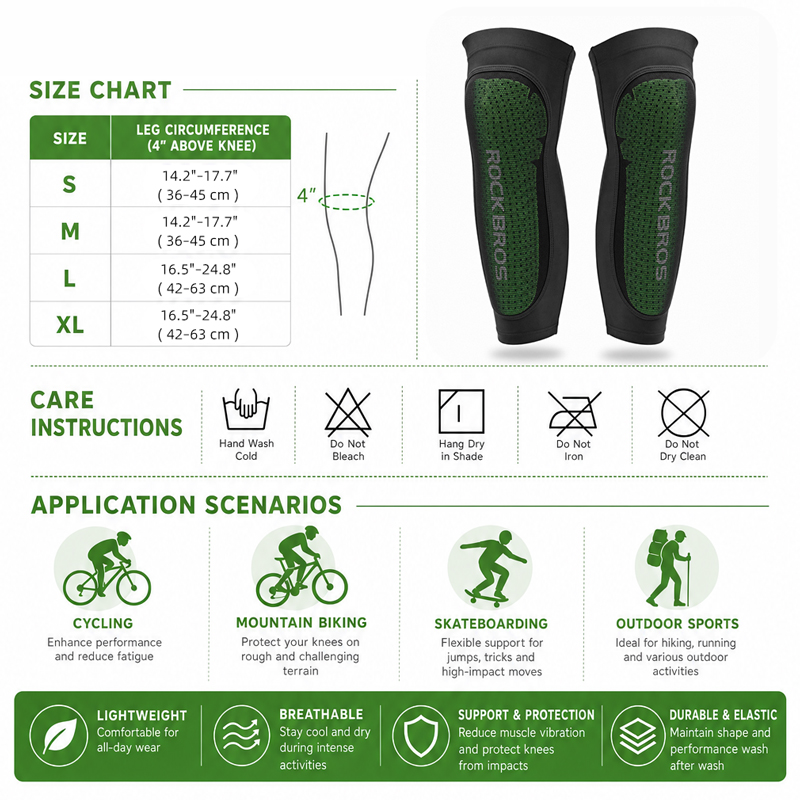 ROCKBROS-Sport Leg Warms Kneep - Cycling Gear Men avaliação e preço