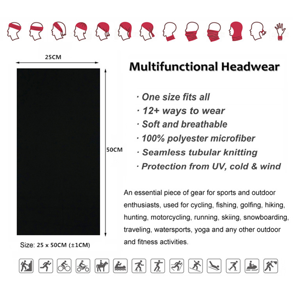 Bandanas de cor sólida sem cos - Cycling Gear Men avaliação e preço