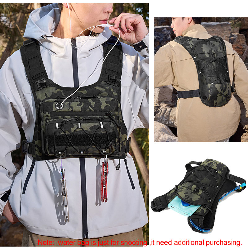 Colete Tático de Peito com Moc - Cycling Gear Vest avaliação e preço