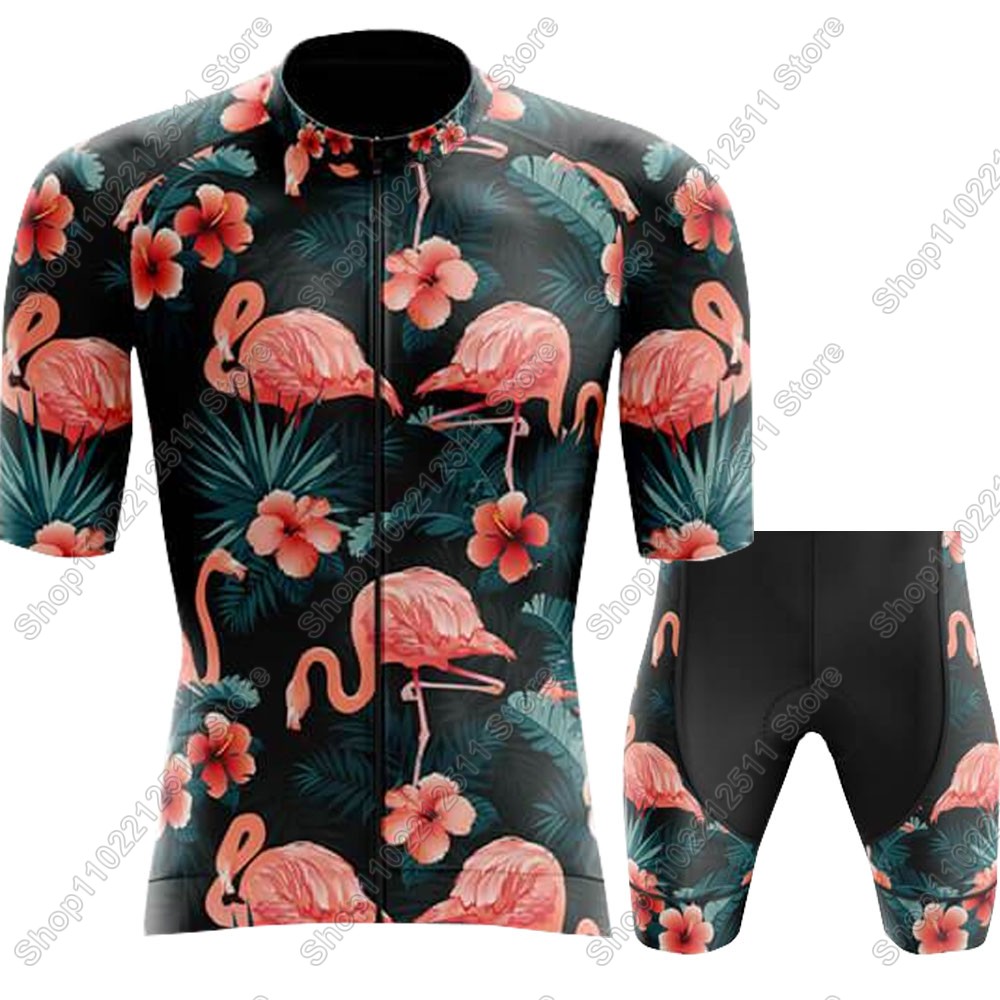 2025 flamingo conjunto camisa  - Junior Cycling Gear avaliação e preço