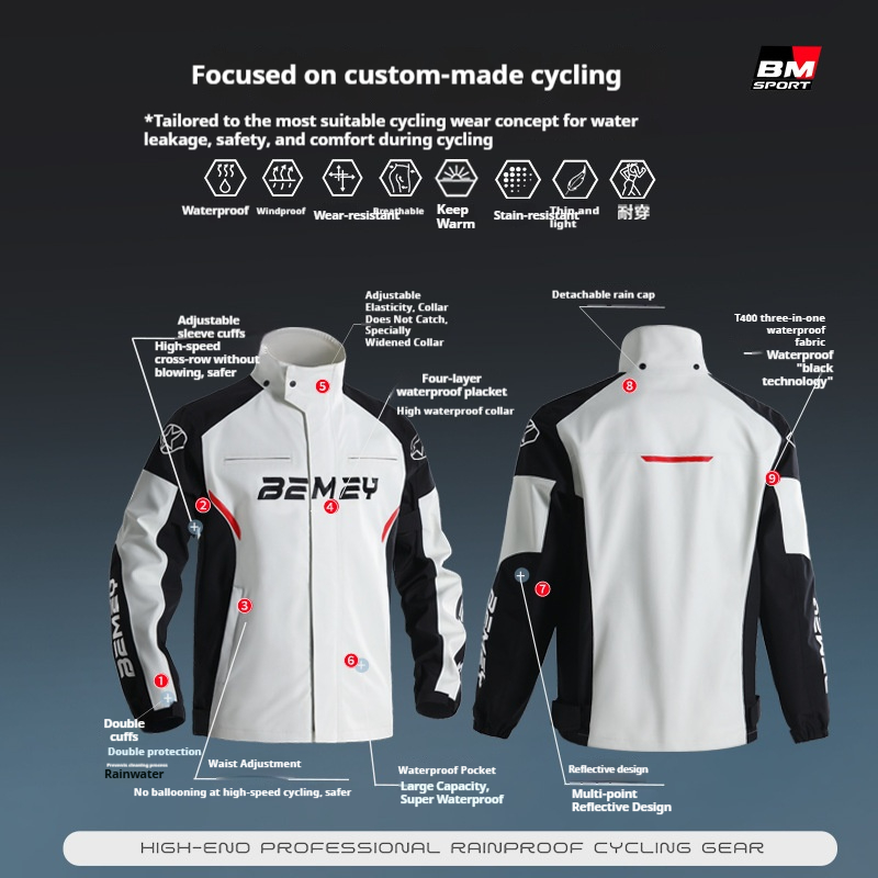 Capa de Chuva para Motociclist - Cycling Gear Men avaliação e preço